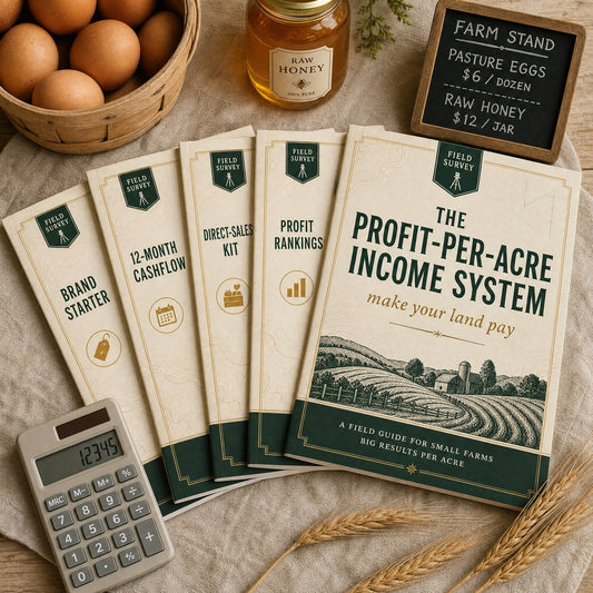 The Profit-Per-Acre Income System bundle — 5 Field Survey booklets