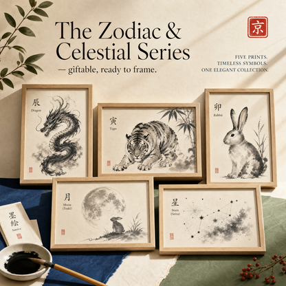 The Zodiac & Celestial Series — giftable, ready to frame