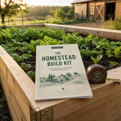 The Build Kit on a finished raised garden bed